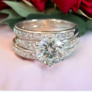 2ct Moissanite Diamond Eternity Ring